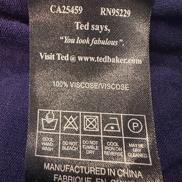 Ted Baker London Purple Dolman Sleeve Lightweight Cardigan Sweater Women 2 Open - Picture 8 of 13